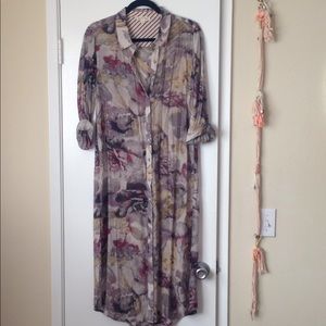 Hem and Thread maxi button up top